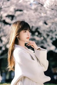 Spring Muse: Elegant Minimalism Amidst the Ethereal Cherry Blossom Bloom - image 4