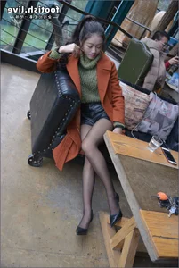 IESS Puhui Collection No. 165: Jingjing in Black Stockings and Lemon Peel - image 9