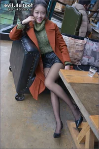 IESS Puhui Collection No. 165: Jingjing in Black Stockings and Lemon Peel - image 6
