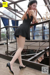 Elegant Jingjing in Mini Skirt and Nude Stockings - IESS Sixiangjia 164 Photography Collection - image 12