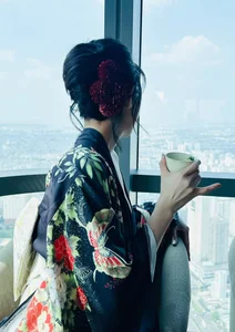 Timeless Elegance: A Serene Tea Moment Above the Clouds - image 7