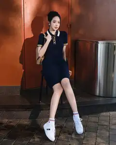 VGU No.181: Urban Muse Embraces Modern Elegance with Polo Dress and Chic Sneakers - image 3