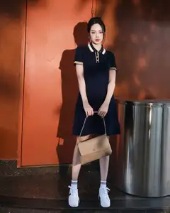 VGU No.181: Urban Muse Embraces Modern Elegance with Polo Dress and Chic Sneakers - image 8