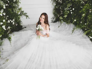 Ninh Dương Lan Ngọc Radiates Elegance in Breathtaking Wedding Gown Gallery: A Vision of Bridal Perfection - image 3
