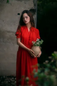 Elegant Red Dress Fashion Series - YiTuYu Art Language Vol.9294 featuring Model Rou Rou Xian Tuan Zi - image 7