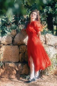 Elegant Red Dress Fashion Series - YiTuYu Art Language Vol.9294 featuring Model Rou Rou Xian Tuan Zi - image 1