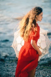 Elegant Red Dress Fashion Series - YiTuYu Art Language Vol.9294 featuring Model Rou Rou Xian Tuan Zi - image 4