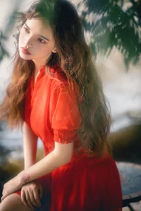 Elegant Red Dress Fashion Series - YiTuYu Art Language Vol.9294 featuring Model Rou Rou Xian Tuan Zi - image 9