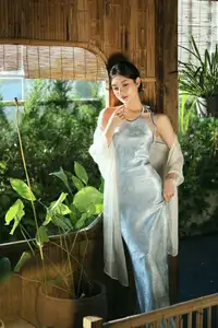 East Asian Grace: Girl in Modernized Attire and Exquisite Hair Ornament - image 8