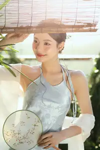 East Asian Grace: Girl in Modernized Attire and Exquisite Hair Ornament - image 18