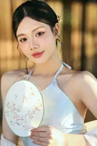 East Asian Grace: Girl in Modernized Attire and Exquisite Hair Ornament - image 16