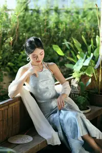 East Asian Grace: Girl in Modernized Attire and Exquisite Hair Ornament - image 12
