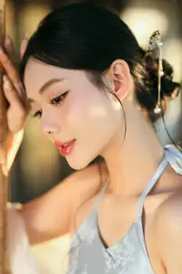 East Asian Grace: Girl in Modernized Attire and Exquisite Hair Ornament - image 5