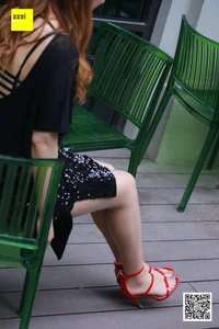 IESS Zizi Portrait: Elegant Backless Fashion with Sandals and Sheer Hosiery - image 43