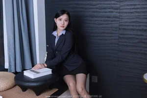 Wan Ping Black Silk Secretary IESS Leg Model Photography - Part 3 - image 15