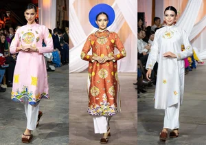 International Beauties Showcase the Timeless Elegance of Vietnamese Silk Ao Dai in Stunning Fashion Gallery - image 12