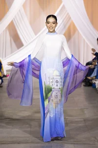 International Beauties Showcase the Timeless Elegance of Vietnamese Silk Ao Dai in Stunning Fashion Gallery - image 11