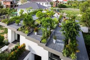 Innovative Terraced Roof Garden House Architecture in Nha Trang - image 1