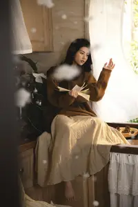 Dan Dan's Serene Autumn Afternoon in a Cozy Kitchen YiTuYu Vol8785 - image 8