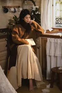 Dan Dan's Serene Autumn Afternoon in a Cozy Kitchen YiTuYu Vol8785 - image 5