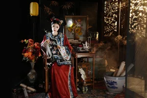 Elegant Portraiture: YiTuYu Art Language Vol.5758 Featuring the Captivating Nan Zhi in Yellow - image 3