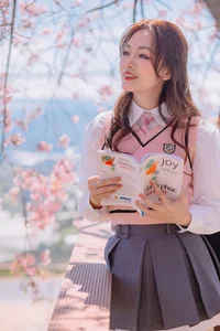 Sweet Spring Moments: Preppy Style Under Cherry Blossoms - image 11