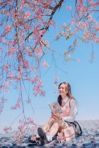 Sweet Spring Moments: Preppy Style Under Cherry Blossoms - image 17