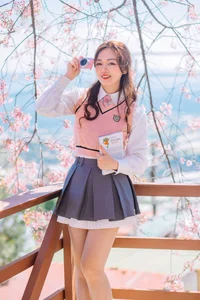 Sweet Spring Moments: Preppy Style Under Cherry Blossoms - image 10
