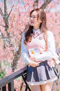 Sweet Spring Moments: Preppy Style Under Cherry Blossoms - image 16