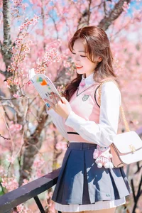 Sweet Spring Moments: Preppy Style Under Cherry Blossoms - image 12