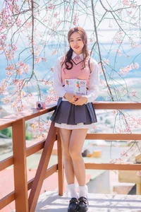 Sweet Spring Moments: Preppy Style Under Cherry Blossoms - image 14