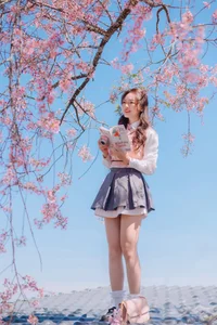 Sweet Spring Moments: Preppy Style Under Cherry Blossoms - image 2
