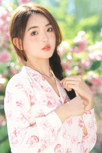 Ethereal Spring Portrait Photography: Yi Ming Amidst Blooming Double Cherry Blossoms - Art Language Vol.9339 Collection - image 12
