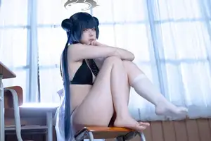 Captivating Blue Archive Misaki JK Cosplay by Coser@屿鱼 – Mystical School Uniform Charm - image 15