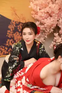 Su Yi Nuo No.10627: Captivating Traditional Grace in a Seductive Black Kimono - image 22