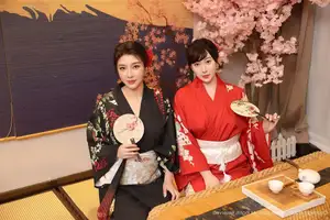 Su Yi Nuo No.10627: Captivating Traditional Grace in a Seductive Black Kimono - image 46