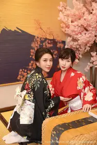 Su Yi Nuo No.10627: Captivating Traditional Grace in a Seductive Black Kimono - image 7