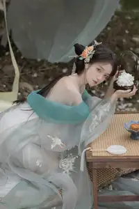 Ethereal Hanfu Beauty: Bao Zou Qi Qi in YiTuYu Vol.8607 Art Collection - image 10