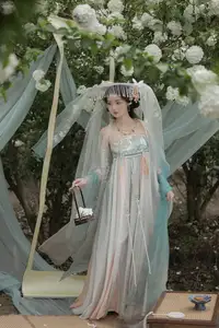 Ethereal Hanfu Beauty: Bao Zou Qi Qi in YiTuYu Vol.8607 Art Collection - image 8