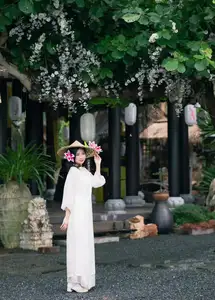 Elegant Vietnamese Beauty with Flowers - image 11