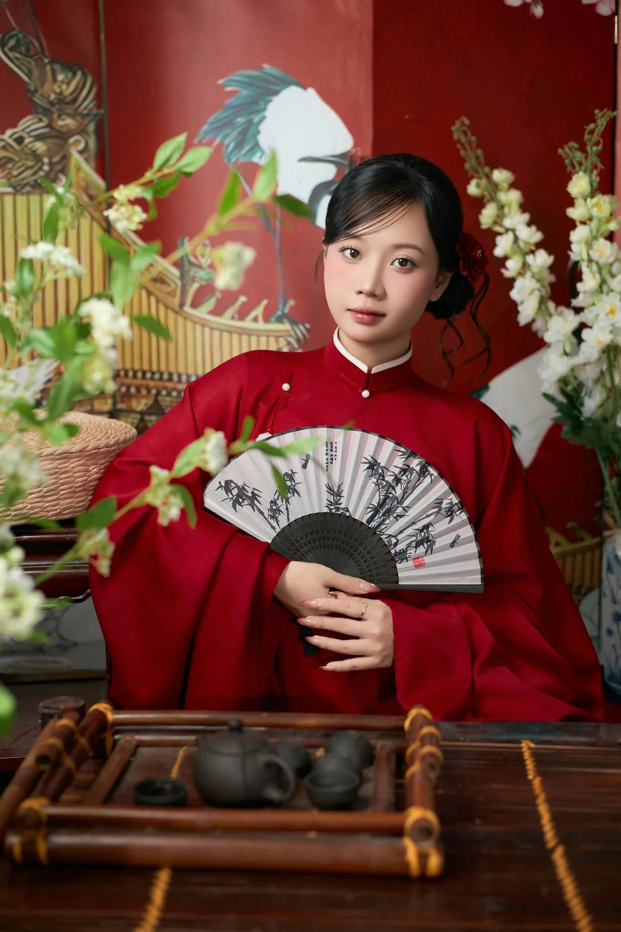 Timeless Elegance in Crimson Red Style