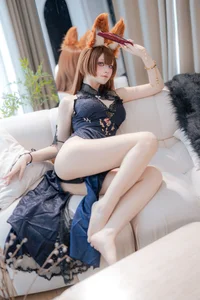 Ethereal Grace: Amagi's Evening Gown Cosplay by Yu Yu - An Azur Lane Masterpiece - image 8
