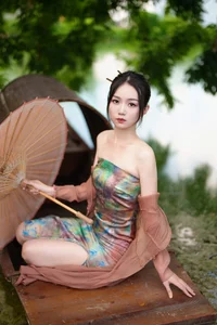 Elegance Redefined: A Look at YiTuYu Art Language Vol.5587 with Di Li Re Ya - image 17