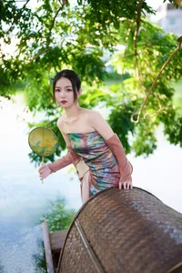 Elegance Redefined: A Look at YiTuYu Art Language Vol.5587 with Di Li Re Ya - image 10