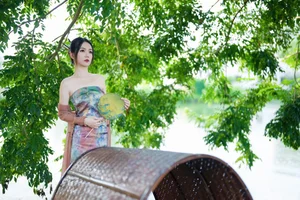 Elegance Redefined: A Look at YiTuYu Art Language Vol.5587 with Di Li Re Ya - image 13
