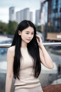Artistic Outdoor Portraits: Xiao Ying in YiTuYu Art Language Vol.9250 – Moody Cloudy Day Photography Series - image 1