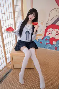 Charming Schoolgirl in Uniform: A Glimpse into Summer Reverie - image 25