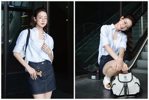 Effortless Minimalist Style: Miss Intercontinental Bao Ngoc Radiates Youthful Charm in Casual Student-Inspired Look - image 0