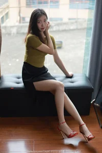 Elegant Style and Sophistication: Xiao Jiu in the IESS High Slit Long Dress Series - image 19