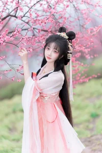 A Floral Dreamscape: YiTuYu Vol.8854 Qi Luo Sheng De Xiao Su Su in Hanfu - image 15